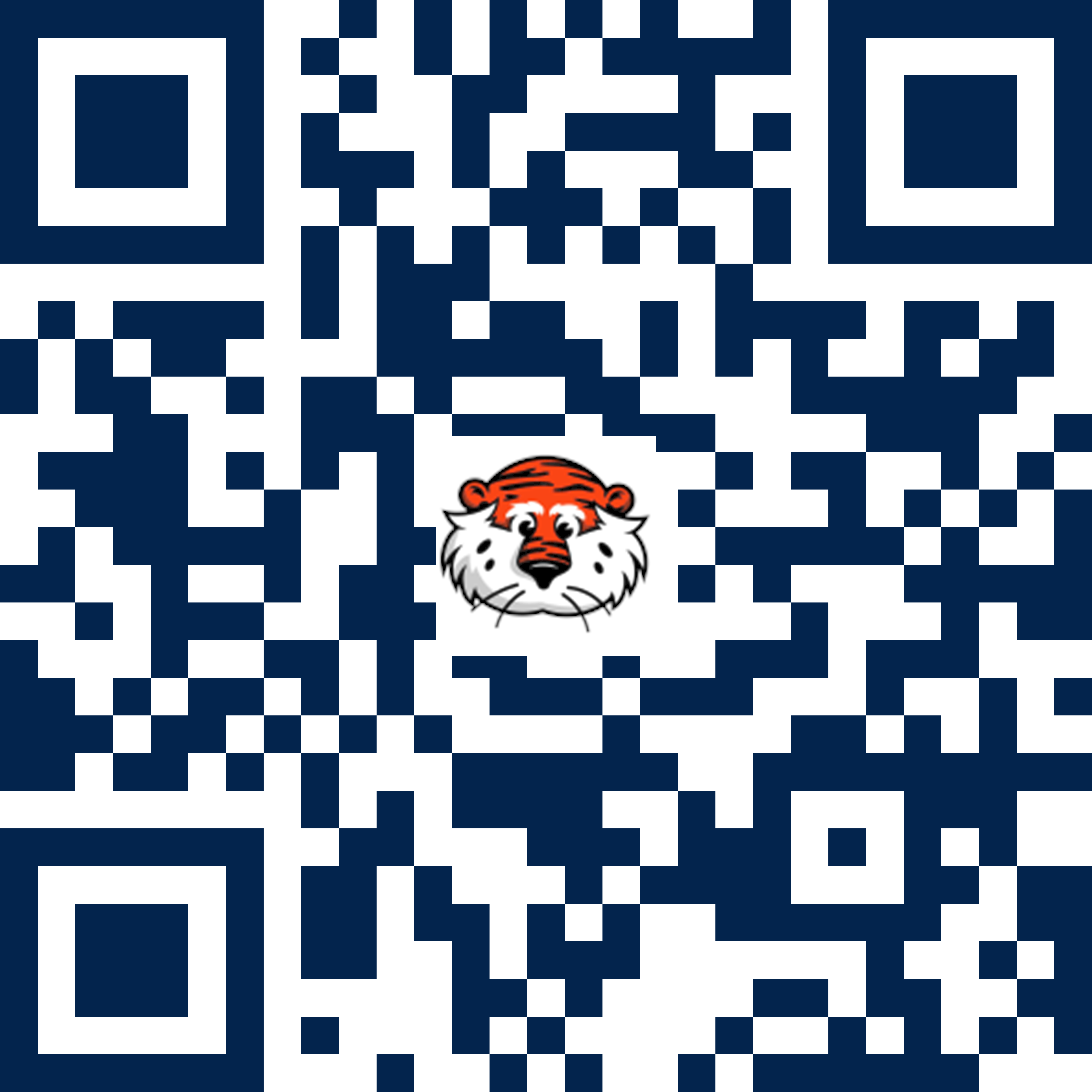 qr code with picture of aubie